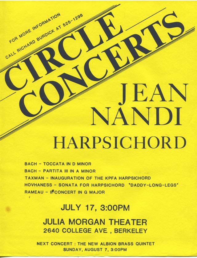 Circle Concerts C21 Jean nandi