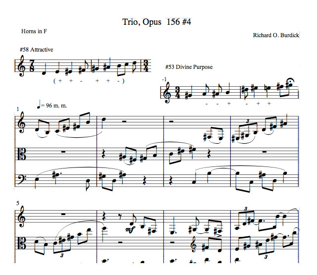 Richard Burdick's Horn Trio's opus 156 No. 4
