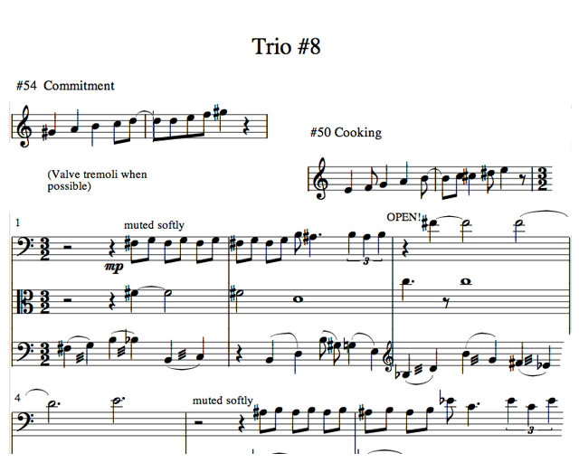 Richard Burdick's Horn Trio's opus 156 No. 8