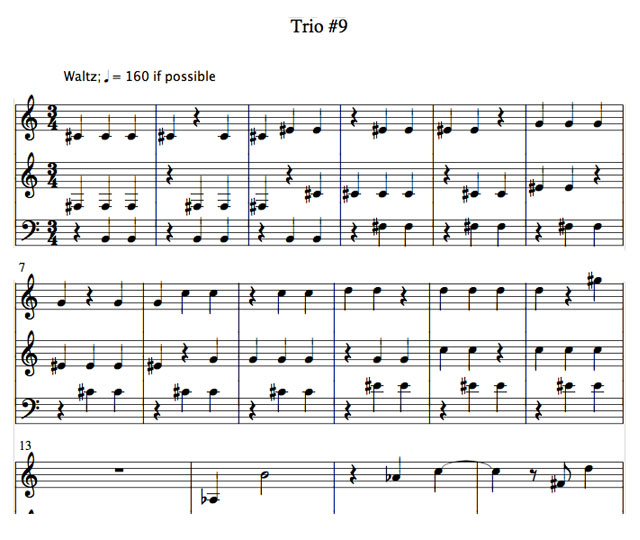Richard Burdick's Horn Trio's opus 156 No. 9