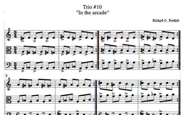 Richard Burdick's Horn Trio's opus 156 No. 10