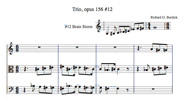 Richard Burdick's Horn Trio's opus 156 No. 12