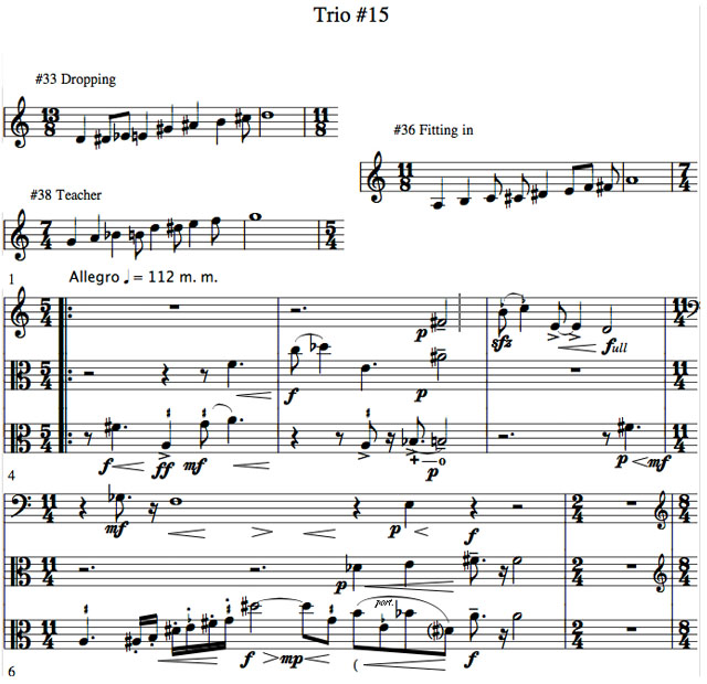 Richard Burdick's Horn Trio's opus 156 No. 15
