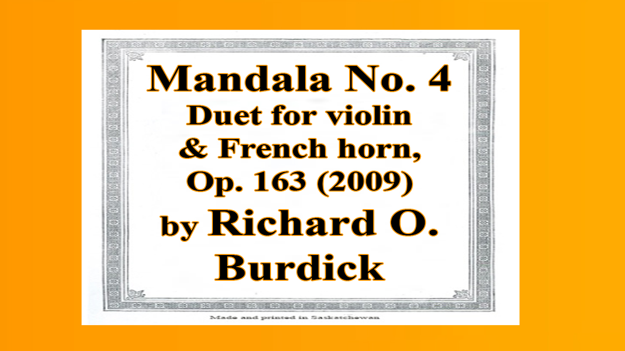 Display add fro Richard Burdick's Op. 163