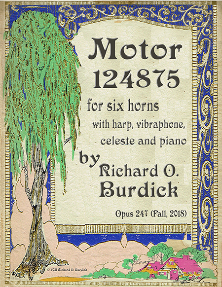 sheet music cover Burdick, opus 247 Motor 1 2 4 8 7 5