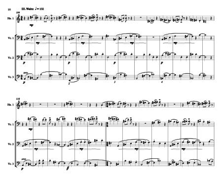 Quartet, Op. 274 m'1 sample page
