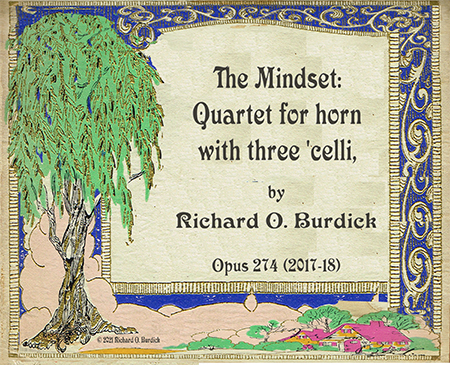 SHeet Music cover for Richard Burdick's Opus 274