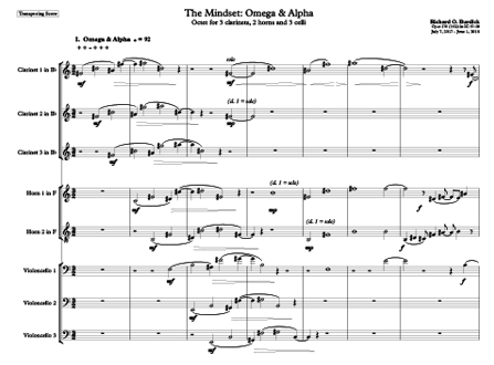 Sample music apge for Richard Burdick's Op ;278 M.1