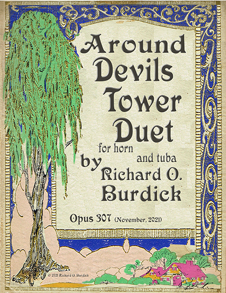 Sheet msuic cover for Richard Burdick, Horn duets, Op. 292