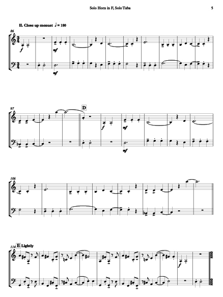 Burdick's Opus 307 horn & tuba duet M.2 pg1
