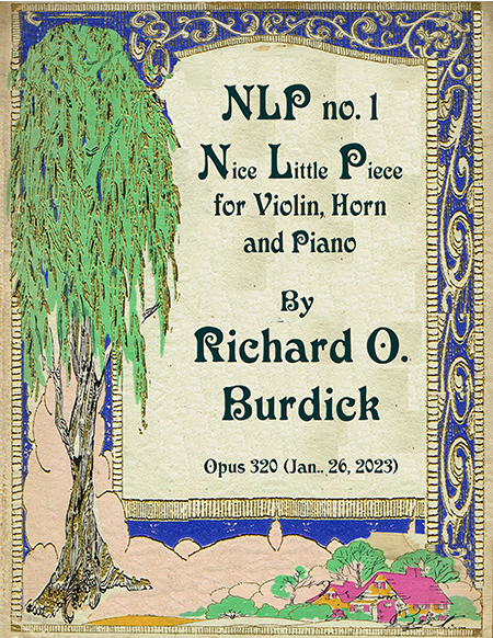 Burdick's Op. 320 sheet music cover