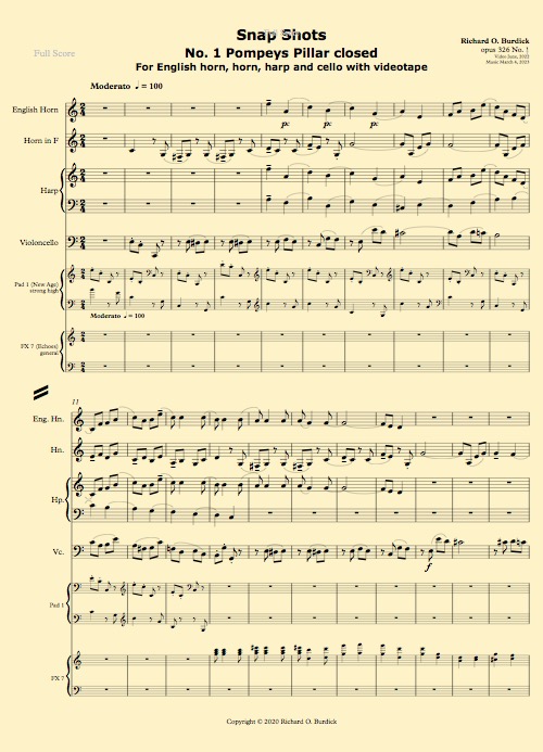Page one of Opus 326 No. 1