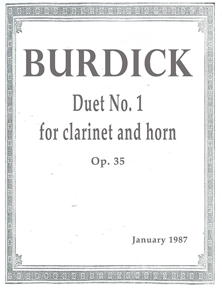 Burdick's Op. 35 sheet msuic cover