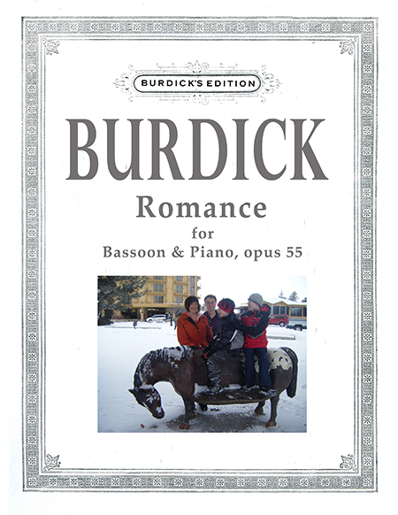 Sheet music cover for Romance for Bassoon & Piano