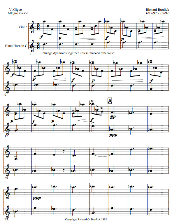 uite in D for Violin & Horn, op. 72 movement 5 page 1