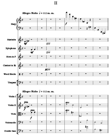 Richard Burdick's Concerto No.2 for horn and orchestra page 2