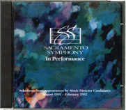 Sacramento Symphony Cd