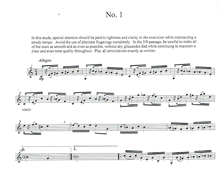 Ron Randall's horn etude No. 1 sample