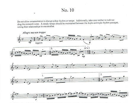Ron Randall's horn etude No. 10 sample