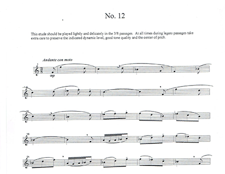 Ron Randall's horn etude No. 12 sample