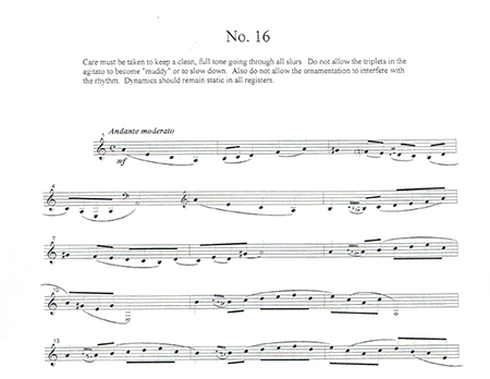 Ron Randall's horn etude No. 16 sample