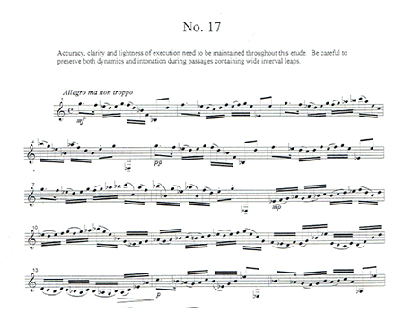 Ron Randall's horn etude No. 17 sample