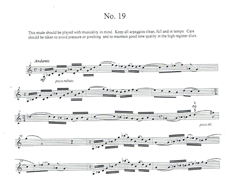 Ron Randall's horn etude No. 19 sample