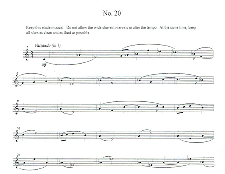 Ron Randall's horn etude No. 20 sample