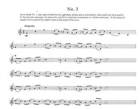 Ron Randall's horn etude No. 3 sample