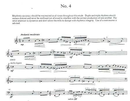 Ron Randall's horn etude No. 4 sample