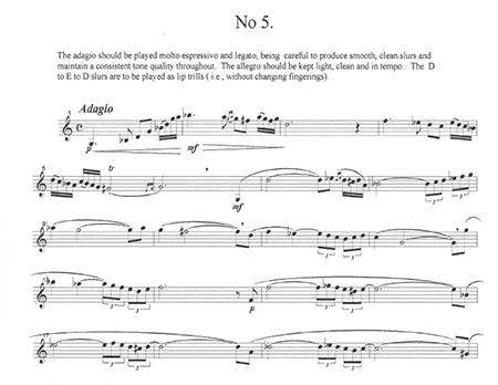 Ron Randall's horn etude No. 5 sample