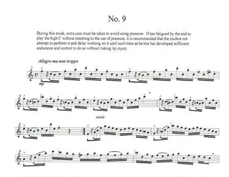 Ron Randall's horn etude No. 9 sample