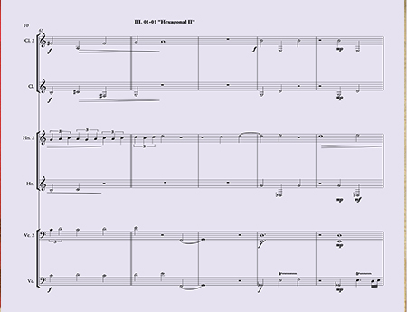 Burdick's Infinite Hex sextet, Op. 271 m. 3 page 1