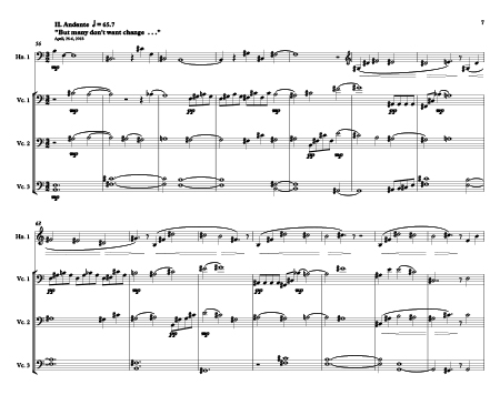 Quartet, Op. 274 m'1 sample page