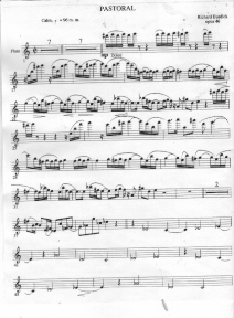 Richard Burdick's Pastoral for WW Qunitet - flute part