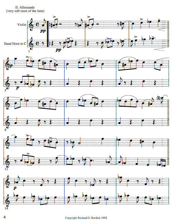 uite in D for Violin & Horn, op. 72 movement 2 page 1