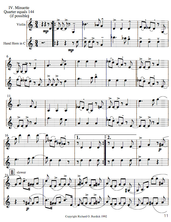 uite in D for Violin & Horn, op. 72 movement 4 page 1